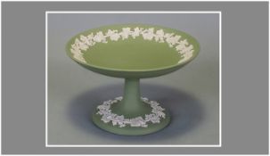 Wedgwood Jasperware Green Cake Stand