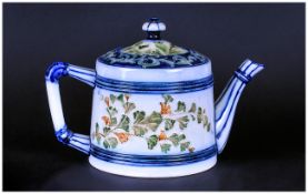 Macintyre Small Teapot ' Seaweed ' Pattern. Reg No.308931. c.1905-1910. Height 4.5 Inches.