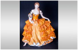 Royal Doulton Hand Painted Figure ' Pretty Ladies ' Happy Birthday HN.5249. Sculpture J. Bromley.