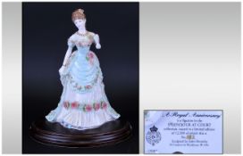 Royal Worcester Limited Edition & Numbered Figure Number 182, 'Royal Anniversary' R.W 4674. Issued