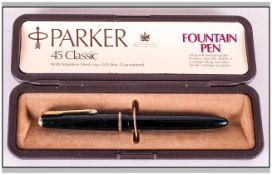 Parker 45 Classic Fountain Pen in Fitted Box