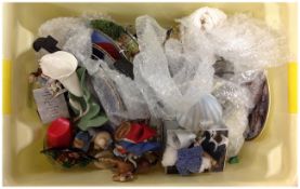 Box of Pottery and Cabinet Plates