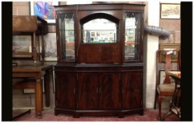 Modern Glazed Mahogany Unit