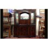 Modern Glazed Mahogany Unit