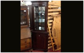 Corner Mahogany Cabinet.