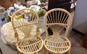 Two Whicker Chairs