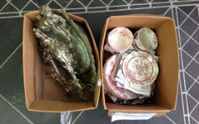 Two Boxes Of Collectables & Ceramics