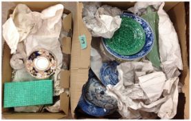 Two Boxes of Pottery