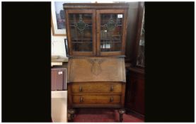 Side Board, with Leaded Glazed Front.