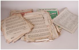 Collection Of Sheet Music To Include Various Metro-Goldwyn Mayer Pictures, Johann Strauss' Famous