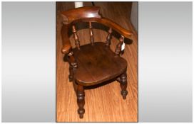 Child's Miniature Ash and Elm Captain's Chair.