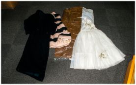 Collection Of Clothes Including childs dress, jacket etc.
