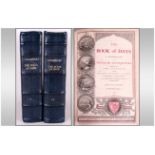 Chambers Book of Days Miscellany Popular Antiquities 1st Edition, Volume 1 and 2, Matching Calf