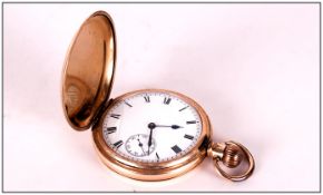 Waltham  - Marquis 14ct Gold Plated Full Hunter Pocket Watch. c.1910-1920. Guaranteed Wear 25 years.