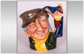 Royal Doulton Small Character Jug 'Punch & Judy Man' D6593 issued 1964-1969. 3.5'' in height.