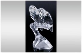 Swarovski S.C.S Cut Crystal Annual Edition Figure - Togetherness  ' The Lovebirds ' Designer Max