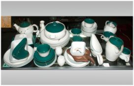 Denby Ware ( 45 ) Piece Dinner and Tea Service ' Greenwheat ' Pattern. Comprises 6 x 6 Inches