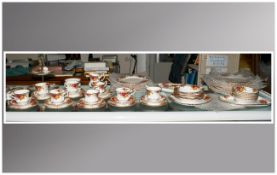 Royal Albert 'Old Country Roses' Part Dinner Set (60) pieces in total. Comprises dinner plates,