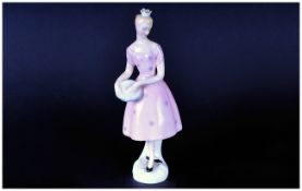 Royal Doulton Figure 'Columbine' HN 2185. Designer M.Davies. Issued 1957-69. 7'' in height.