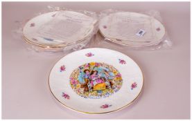 Royal Doulton Five Valentine Day Plates.