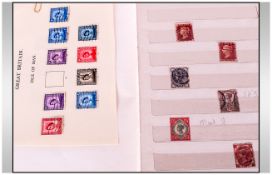 A Small But Interesting Collection Of Stamps plus few coins of G.B  There are some from mint Ed