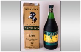 Napoleon Boxed 1Litre Bottle Of Brandy. Seal In Tact