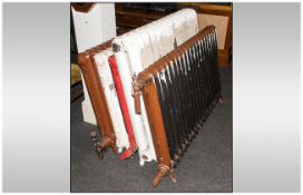 Five Vintage Cast Iron Radiators, various sizes. Recently removed from a local church. Ripe for
