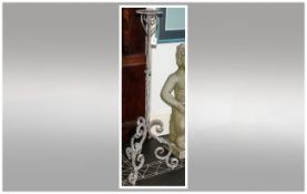 Floor Standing wrought Iron Candle Holder.  43 inches in Height