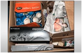 Box Of Misc Pottery And Collectable, Comprising Torquay Ware, Ornaments, Figures etc