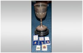 Early 20thC Silver Trophy ''Wigan Roller Canary Club'' Founded 1912 Engraved Dates 1917 to 1925,