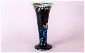 Wedgwood Fairyland Lustre Vase, butterfly woman shape 2810. Circ 1916-41. Stands 9.75 inches high.