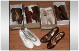 Collection Of Six Pairs Of Shoes, 4 boxed. Makes include Per Una, Trueform, Rohde etc