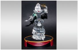 Swarovski S C S Ltd Edition 2000 Cut Crystal Figure ' Masquerade ' Columbine. Mint Condition. 6.75