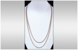 9ct Gold Belcher Chains, Fully Hallmarked. Length 18 & 20 Inches. Excellent Condition. 12.4 grams.