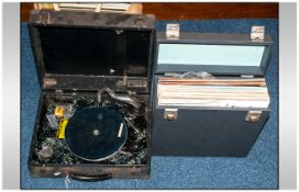 Decca Gramophone Together With a Collection Of Records A/F Spares Or Repair