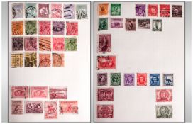 Senator Spring Back Stamp Album with varied selection of all world stamps, strength in early