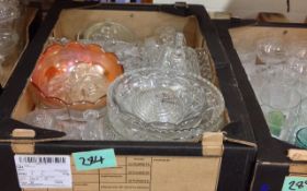 Box of Assorted Glass Ware