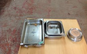 Assorted Metal Cooking Containers.