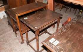 Dark Wood Two Side Tables.