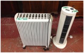 2 Plug In Heaters ( 1 Fan Heater & 1 Plug In Radiator )