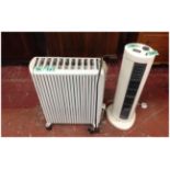 2 Plug In Heaters ( 1 Fan Heater & 1 Plug In Radiator )