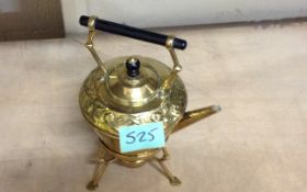 Antique Brass Tea Kettle.
