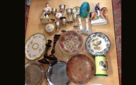Box of Assorted Collectable's ( Ceramic & Metalware )