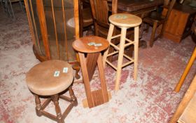 Three Assorted Stools