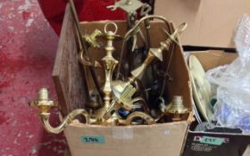 Box of Brass Ware