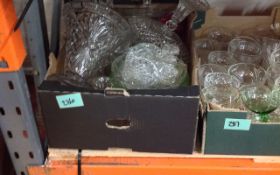 Box of Assorted Glass Ware