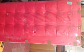 Double Red PVC Headboard.