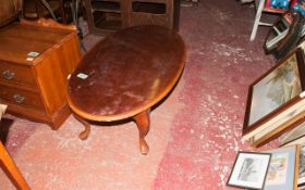 Oval Wooden Coffee Table.