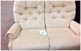 White / Cream Two Seat Settee.