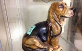 Ceramic Dog Statue.